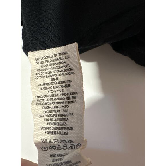 Free People Black Poppy Textured Mini Dress Sleeveless Size L Boho Summer Goth - Picture 11 of 13